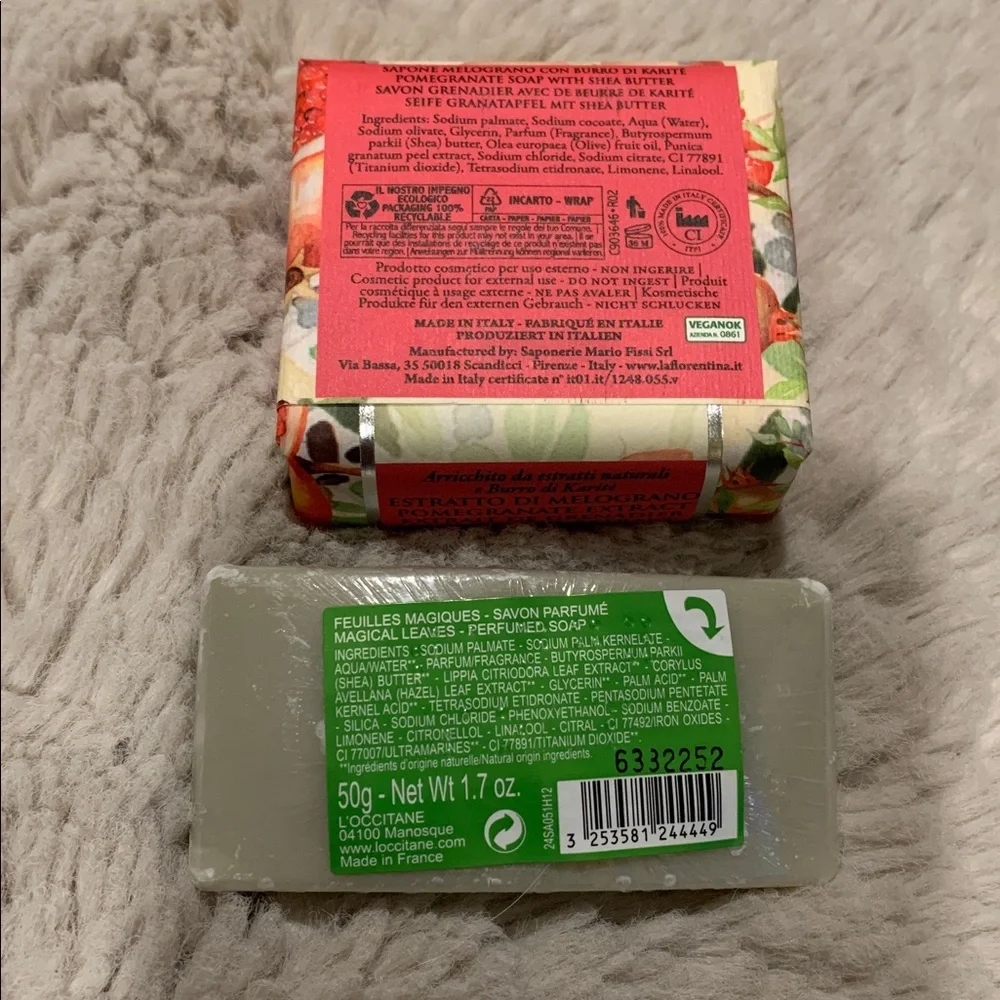 L'OCCITANE and Melograno Pomegranate Soaps